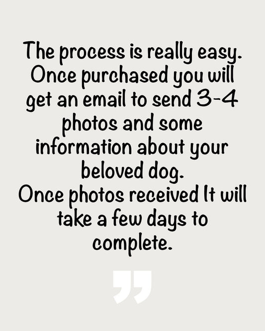 Custom Dog Portrait Commissions - Digital Download