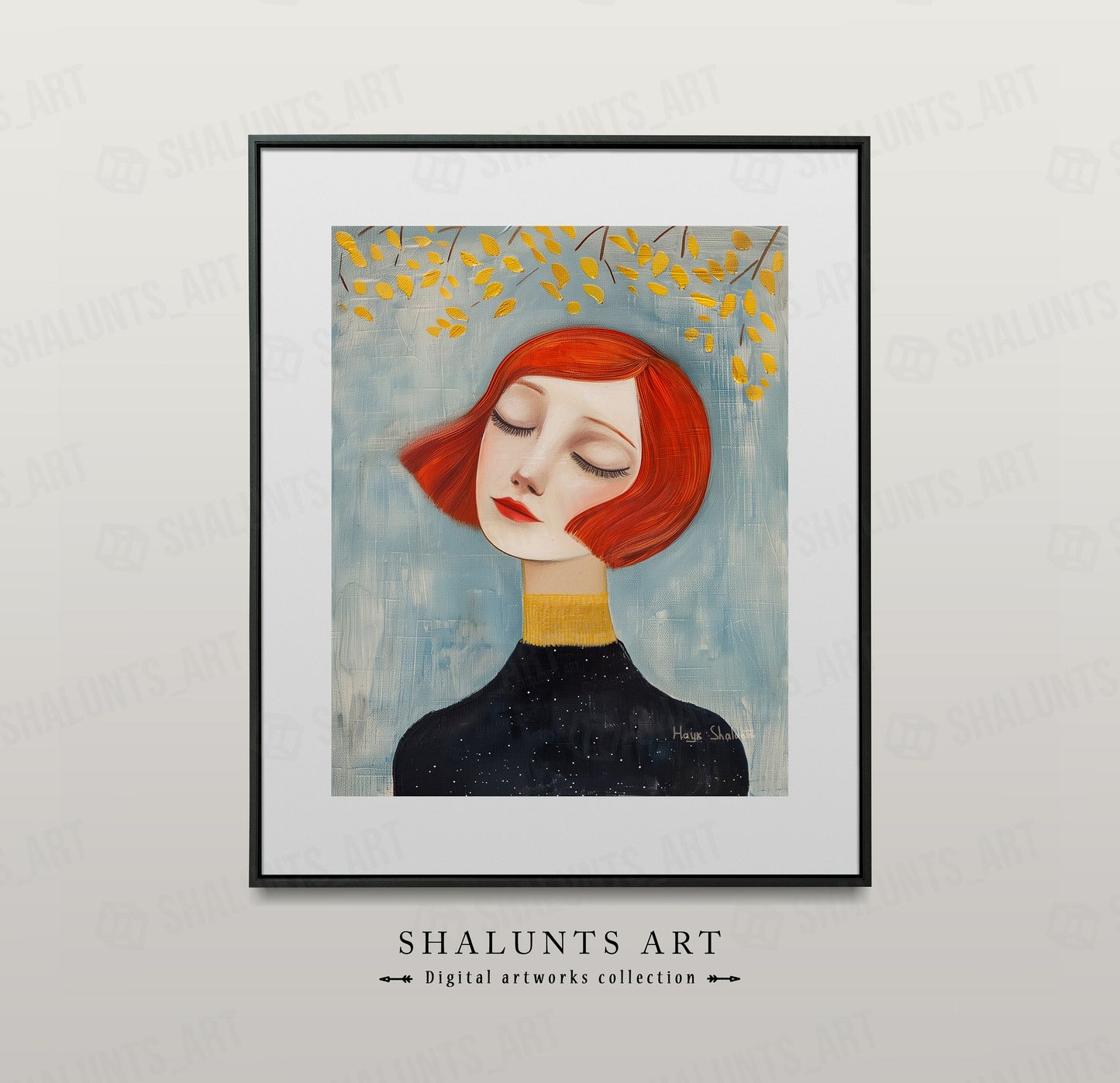 In the field of dreams No.3 - Digital download, Wall art printable download, Surreal, Abstract painting digital download, Large wall art