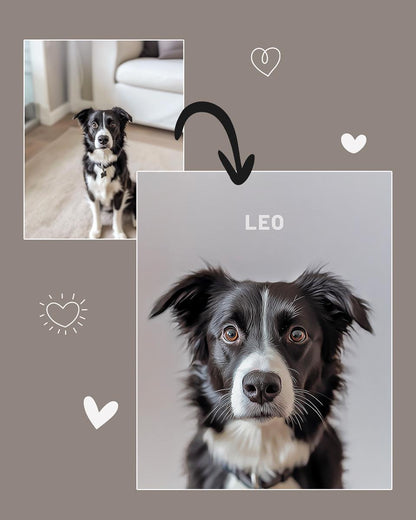 Dog Personalized Custom Portrait. Dog Portrait Wall Art Digital Download. High Resolution Digital Art Ready To Be Printed.