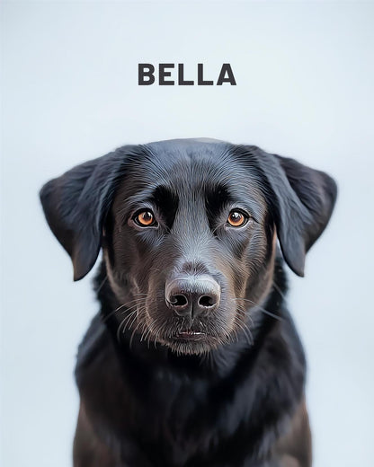 Dog Personalized Custom Portrait. Dog Portrait Wall Art Digital Download. High Resolution Digital Art Ready To Be Printed.