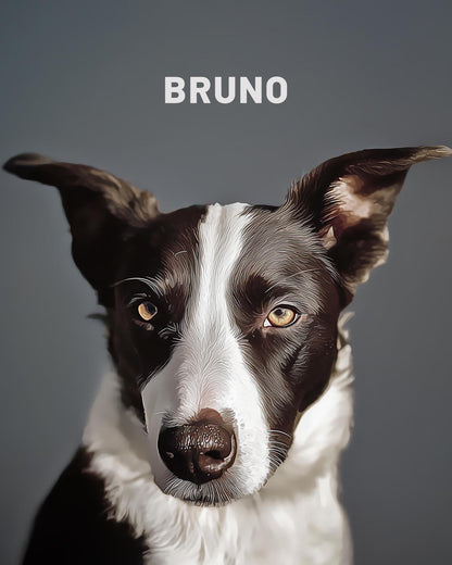 Dog Personalized Custom Portrait. Dog Portrait Wall Art Digital Download. High Resolution Digital Art Ready To Be Printed.
