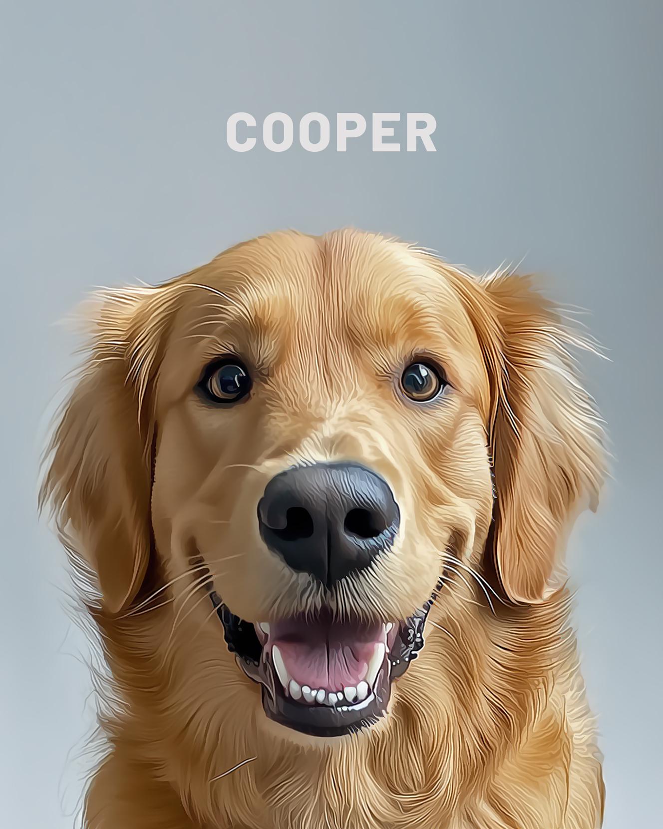 Dog Personalized Custom Portrait. Dog Portrait Wall Art Digital Download. High Resolution Digital Art Ready To Be Printed.